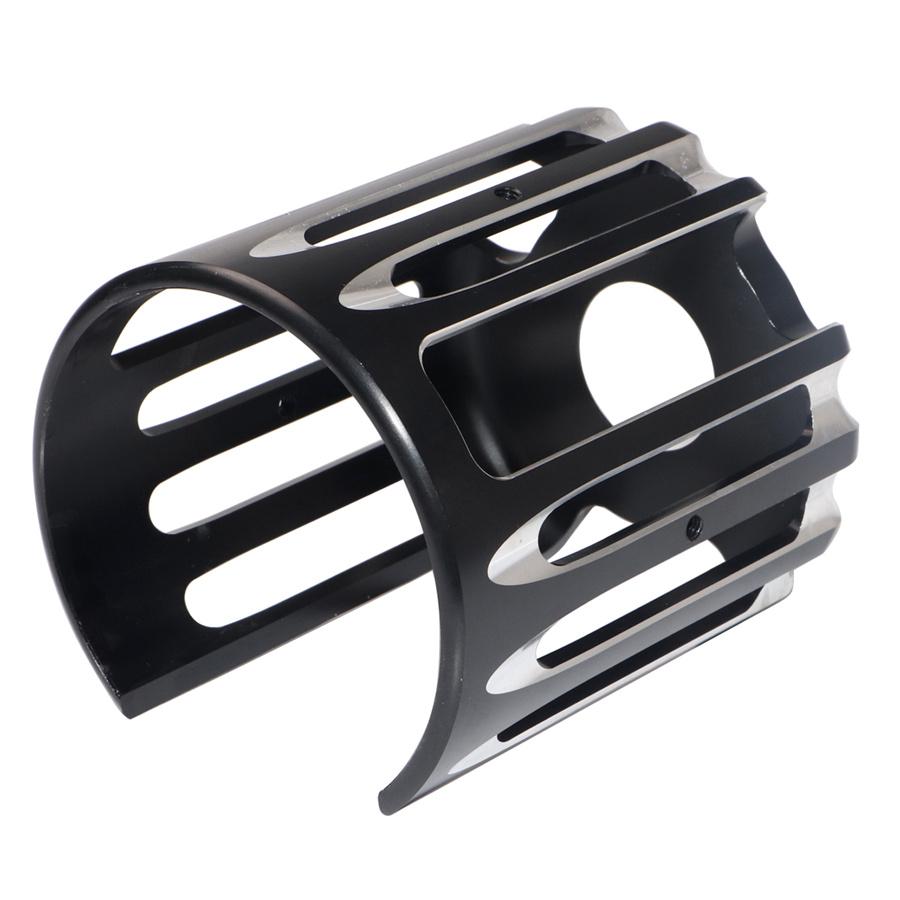 Black CNC Aluminum Alloy Motorcycle Oil Filter Cover Cap Trim