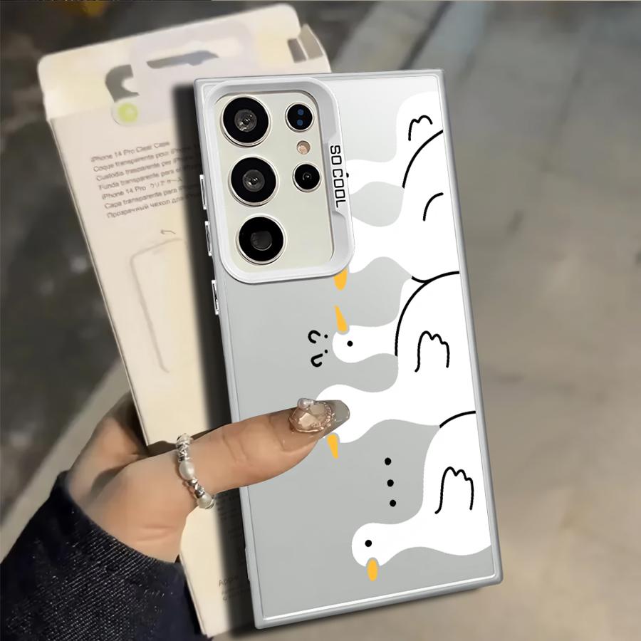 Phone Cover Case for Samsung Galaxy S25 S20 Plus S24 FE S25Edge Note 20 Ultra S23 S23 Ultra S21 S22 Cute Duck