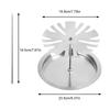 15 Slots Chicken Wing Rack Stainless steel Chicken Leg Grill Rack With Drip Tray for Indoor Outdoor Grilling Accessories