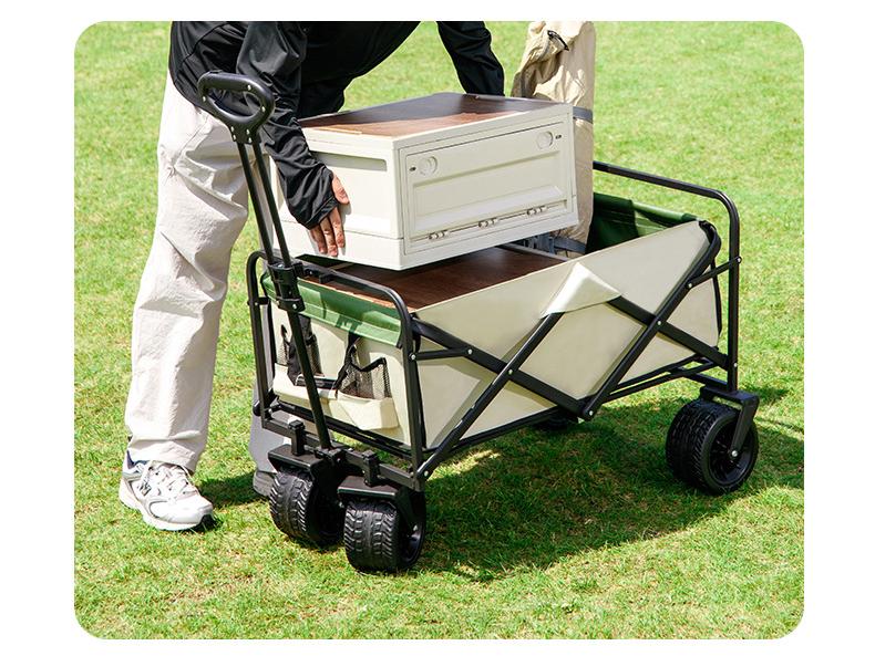 Portable Foldable Outdoor Camping and Shopping Cart with Large Capacity