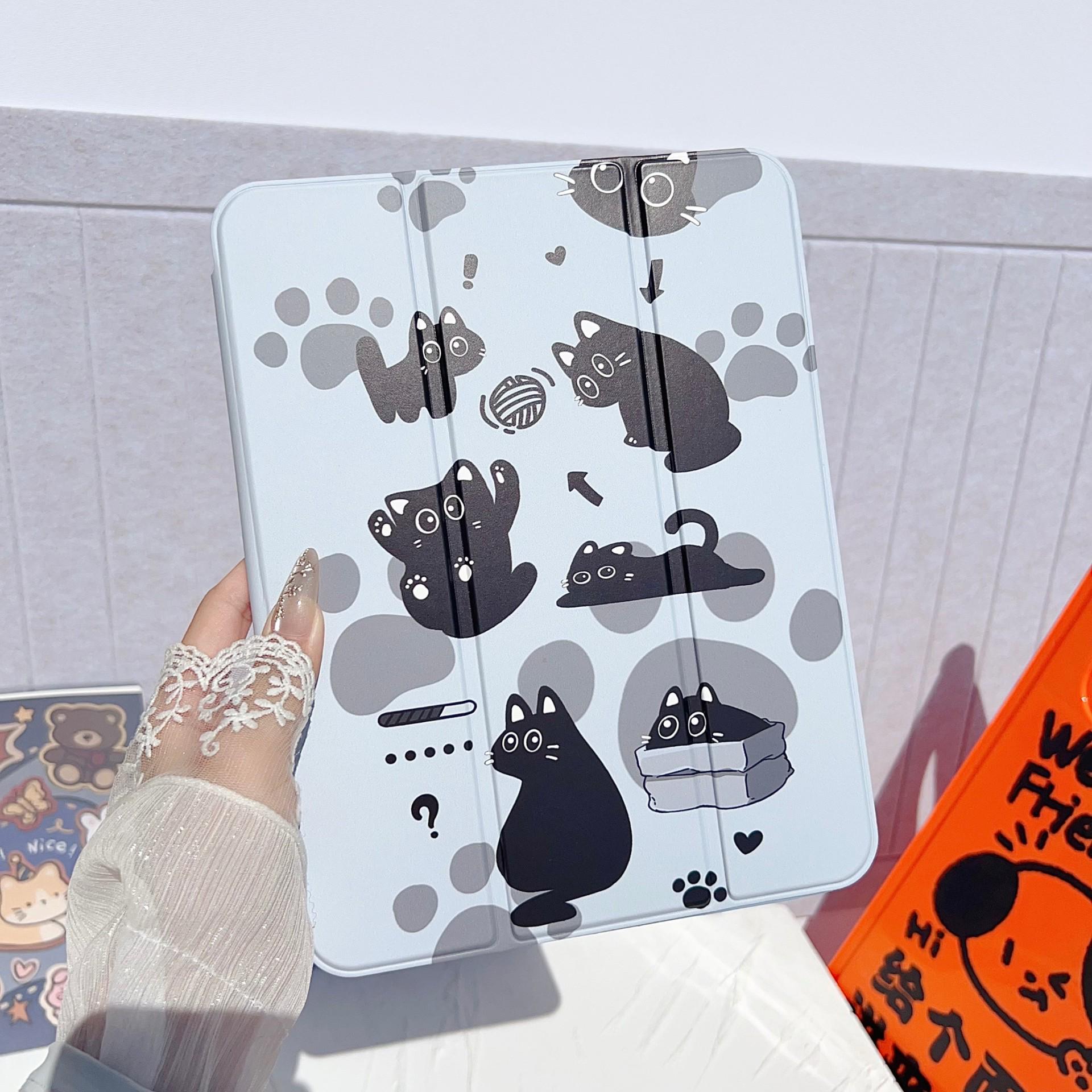 

Cartoon Style Tri-Fold Case for iPad/iPad Pro 2021 - Old Dog Cat Design iPad mini 6/7 (8.3 inches)