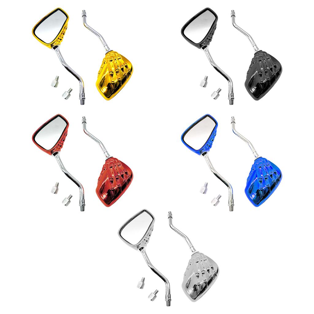 Cheap 2Pcs Offroad Motorcycle Handlebar Mirrors Scooter Rear View