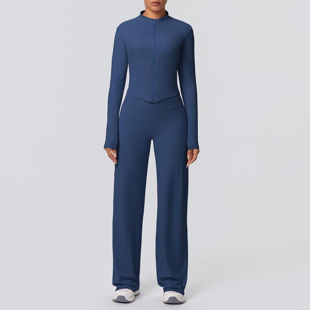High-Waist Fitness Jacket & Butt-Lifting Yoga Pants Set