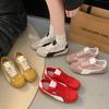 Retro Dexun Shoes Women's 2025 New Spring Flat Single Shoes Fashion Casual Red Sports Shoes Women's Shoes