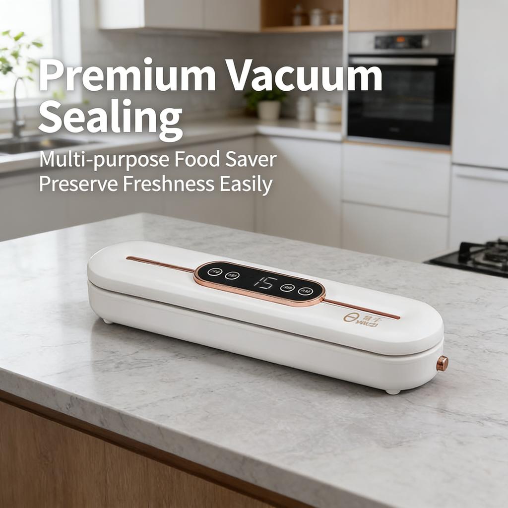 Vacuum Sealer for Food Freshness, Compact and Easy to Clean, Kitchen Storage