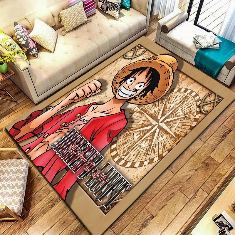 One Piece Monkey D Luffy Carpet Rug For Living Room Bedroom Home Sofa Decoration,kids Play Nonslip Floor Mat