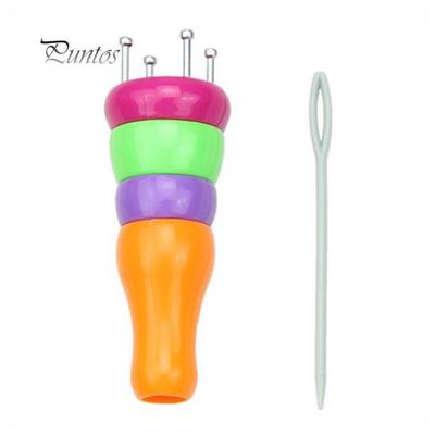 Rope Braiding Knitting Spool Loom Knitter Double Head Weaver Needle Knit DIY Sewing Craft Tool