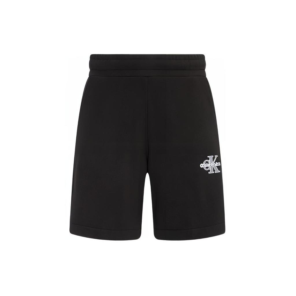 Calvin Klein Letter Print Elastic Waist Casual Shorts Men Shorts Space-Black J324250-BEH