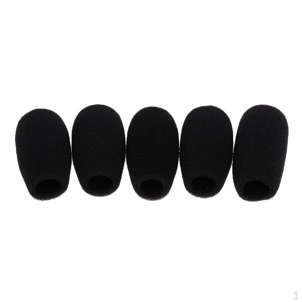 

5 Pieces Conference Gooseneck Microphone Windshields Mic Sponge 48x12mm