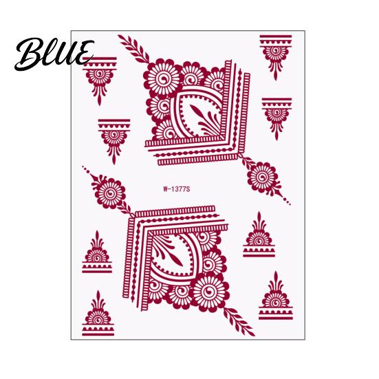 Quick Apply Tattoo Stickers Temporary Sticker Flower Lace Lotus Pattern Fake Tattoos for Women Men Fun Family Waterproof DIY Face Arm Leg