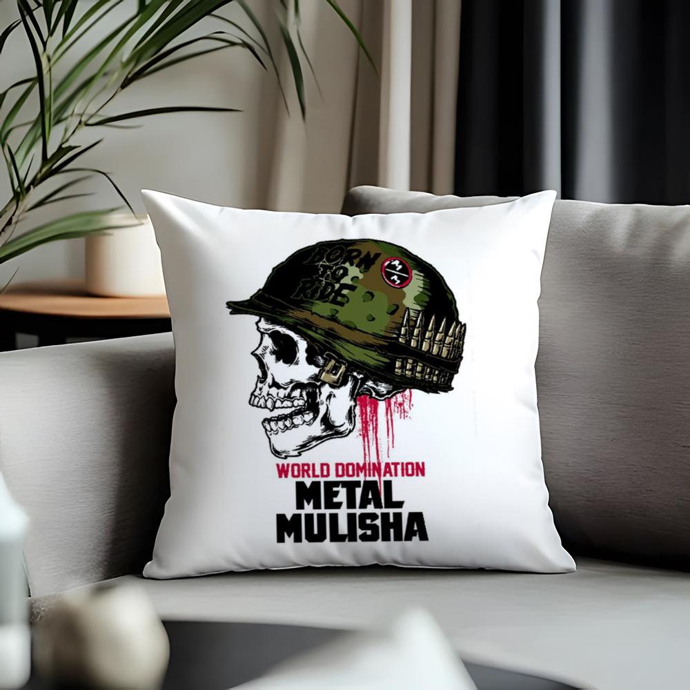 Viral MMetal Mulishaed Cushion Cover Antidustmite Pillowcase Invisible Zipper Silky Short Plush Sofa Cushion Cover