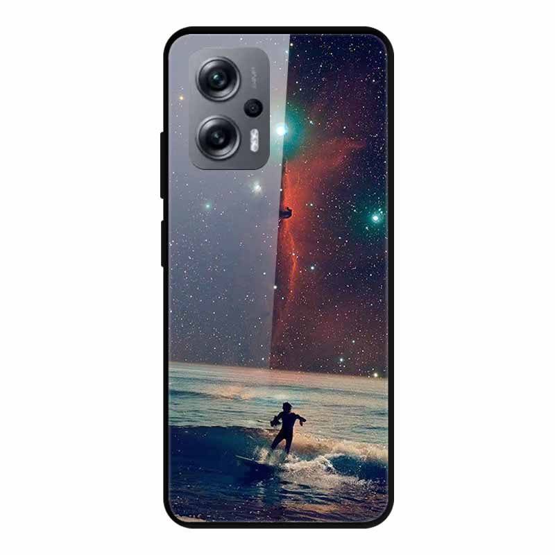 For Poco X4 GT Case Shockproof Tempered Glass Hard Back Cover For Xiaomi Poco X4 GT 5G Soft Bumper Coque PocoX4 GT X4GT Case