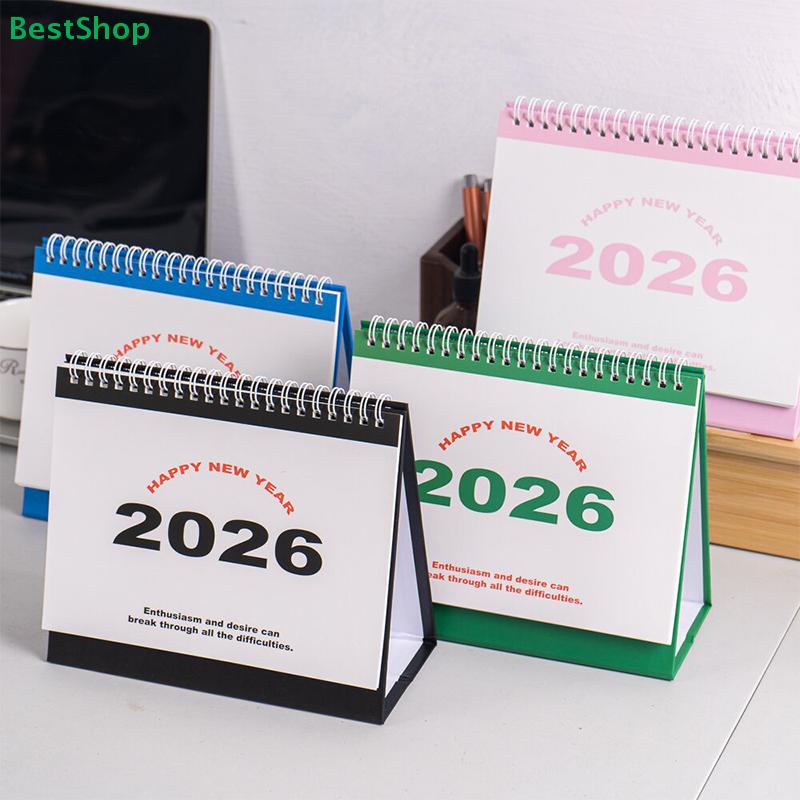 2026 Calendar Simple Book Monthly Daily Planner Scheduler Time Management Home Office Desktop Decoration Standing Calendar