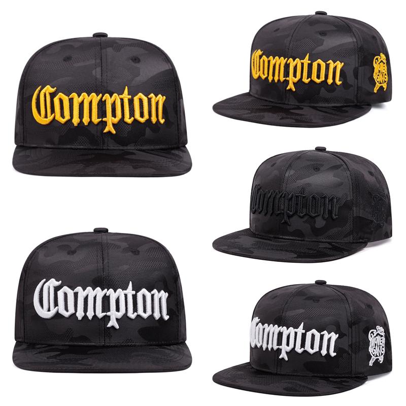 Yto Household Items Women's Edge Hat Camouflage Compton Embroidery Hip Hop Hat Skateboarding Hat Daily Leisure Sun Protection Baseball Hat Latest Creative Flat
