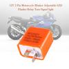 2 Pin LED Flasher Relay 12V Adjustable Frequency of Turn Signals Blinker Indicator Relays For Motorcycle Motorbike Accessories