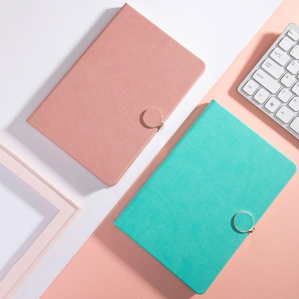 PU Leather Cover A5 Notepad 200 Pages Students Notebook Simplicity Diary Agenda Organizer