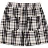Lilypuri Check Wrap Skirt Pants Black 