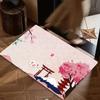 Mount Fuji Cherry Blossoms Floor Mat Suitable For Living Room Kitchen Bathroom Non-slip Mat Household Foot Mat