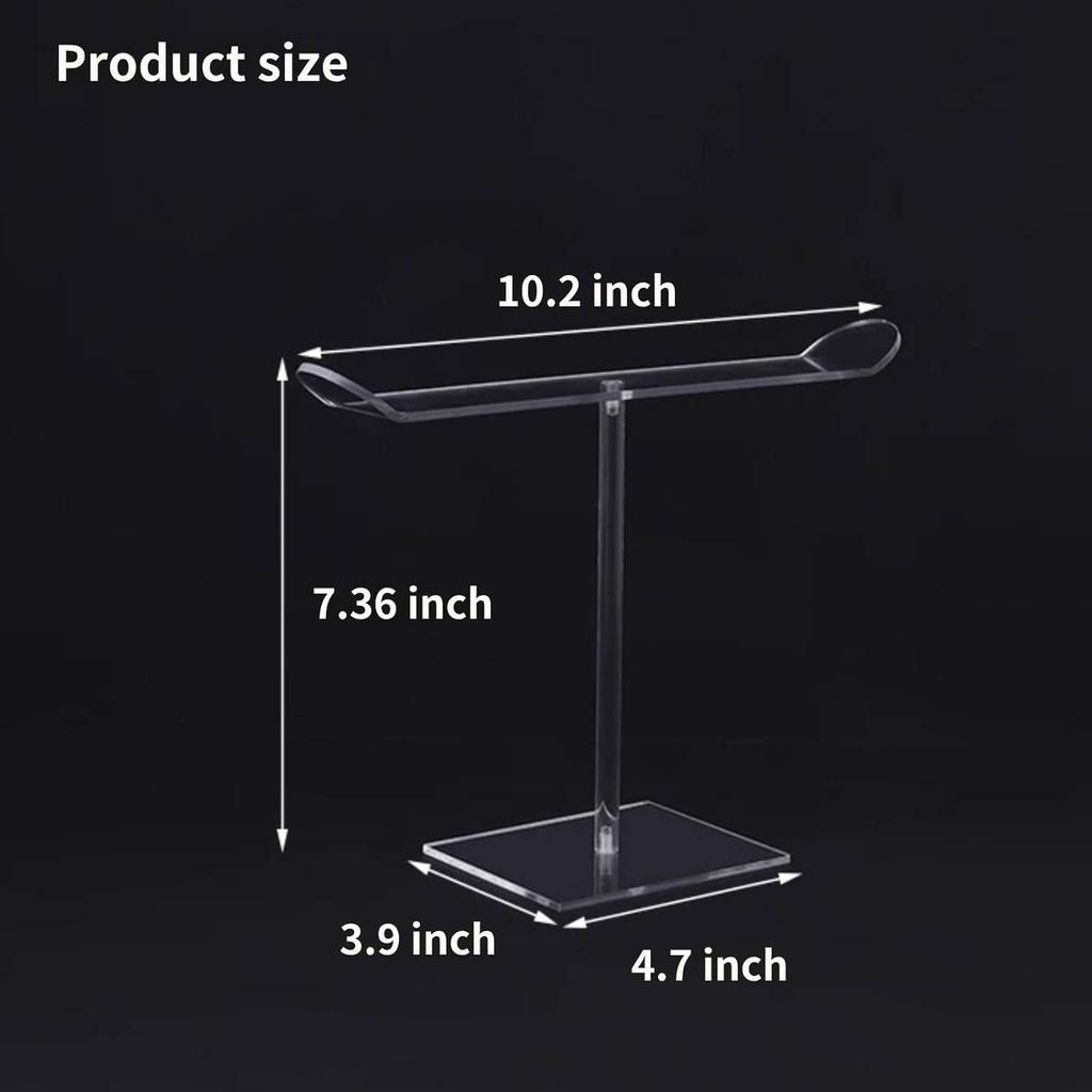 Clear Acrylic Headband Holder, Hair Hoop Display Stand, Clear Hairband Rack for Storage, Jewelry Display Bracelet Display Holder Stand, Acrylic