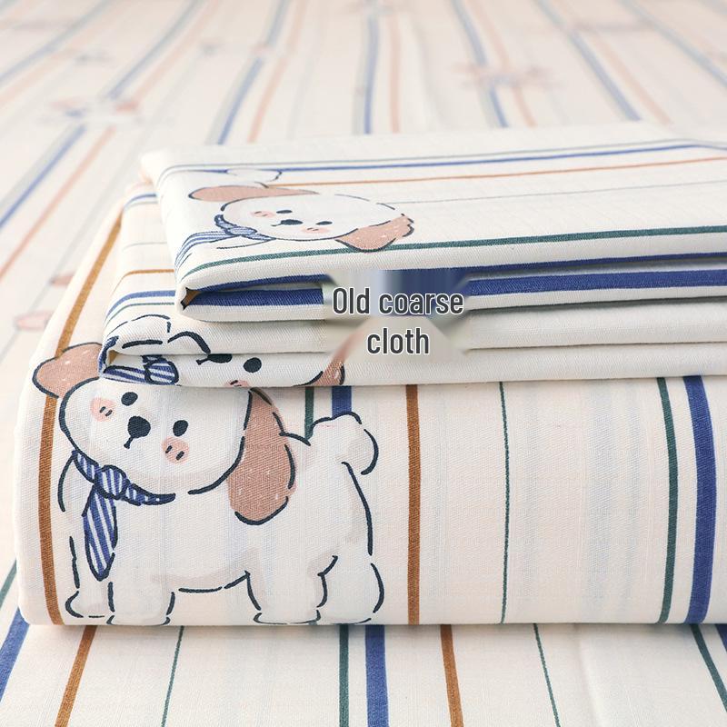 

All-Cotton Waffle Weave Bed Sheet & Pillowcase Set - Skin-Friendly and Comfortable Pure Cotton 1 Pillowcase 48*74 cm