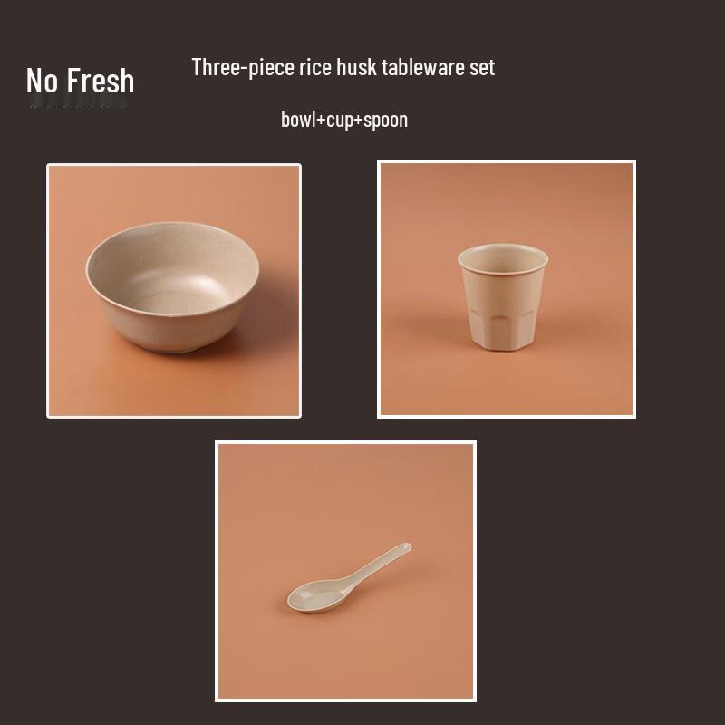 Star Disposable Rice Husk Bowl Set