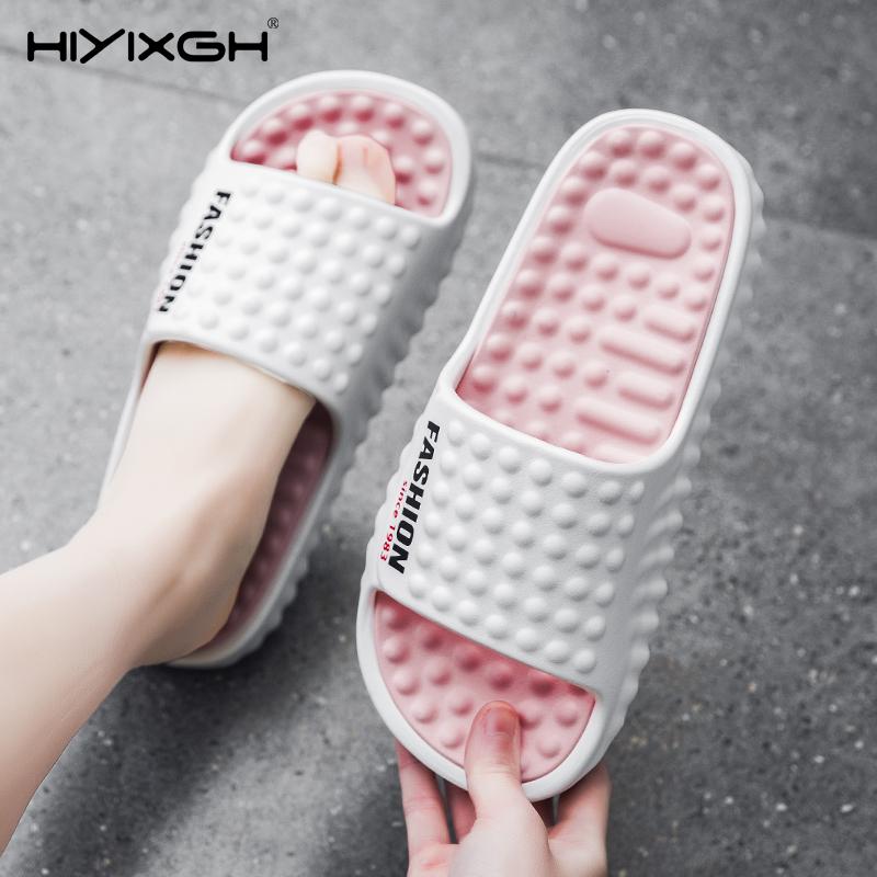 New Men'S Massage Slippers Indoor Outdoor Beach Casual Sandals Comfortable Slides Mens Flip-Flops Women House Slippers