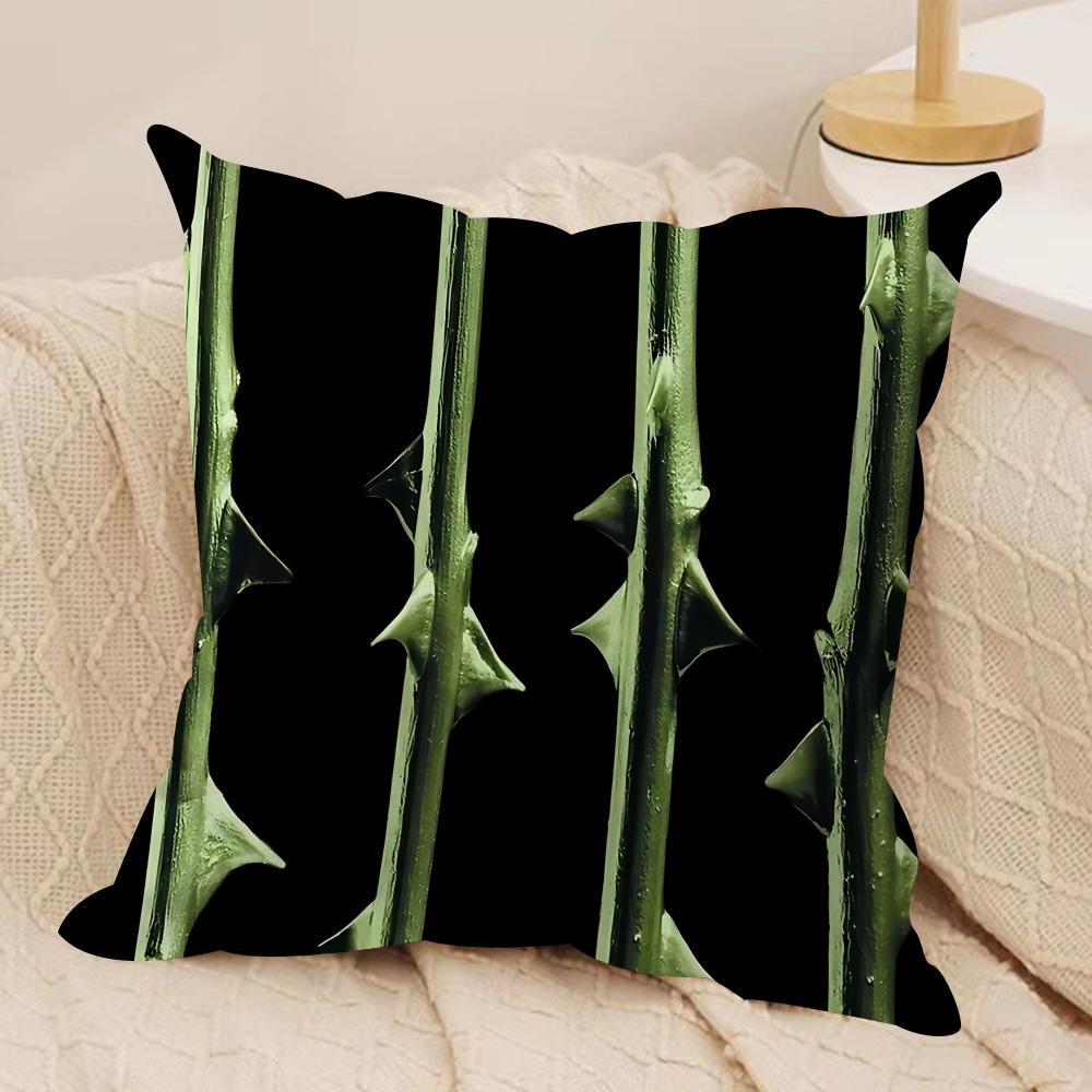 TType O Negative PPeter Steele Cushion Cover Silky Short Plush Invisible Zipper Dustproof Sofa Pillow Case for Home Decor