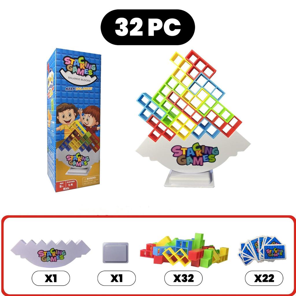 Stacking Game Dinosaur building blocks party game toy Stacked High Tetris Block Desktop Balance Block Stacked Puzzle Board Game