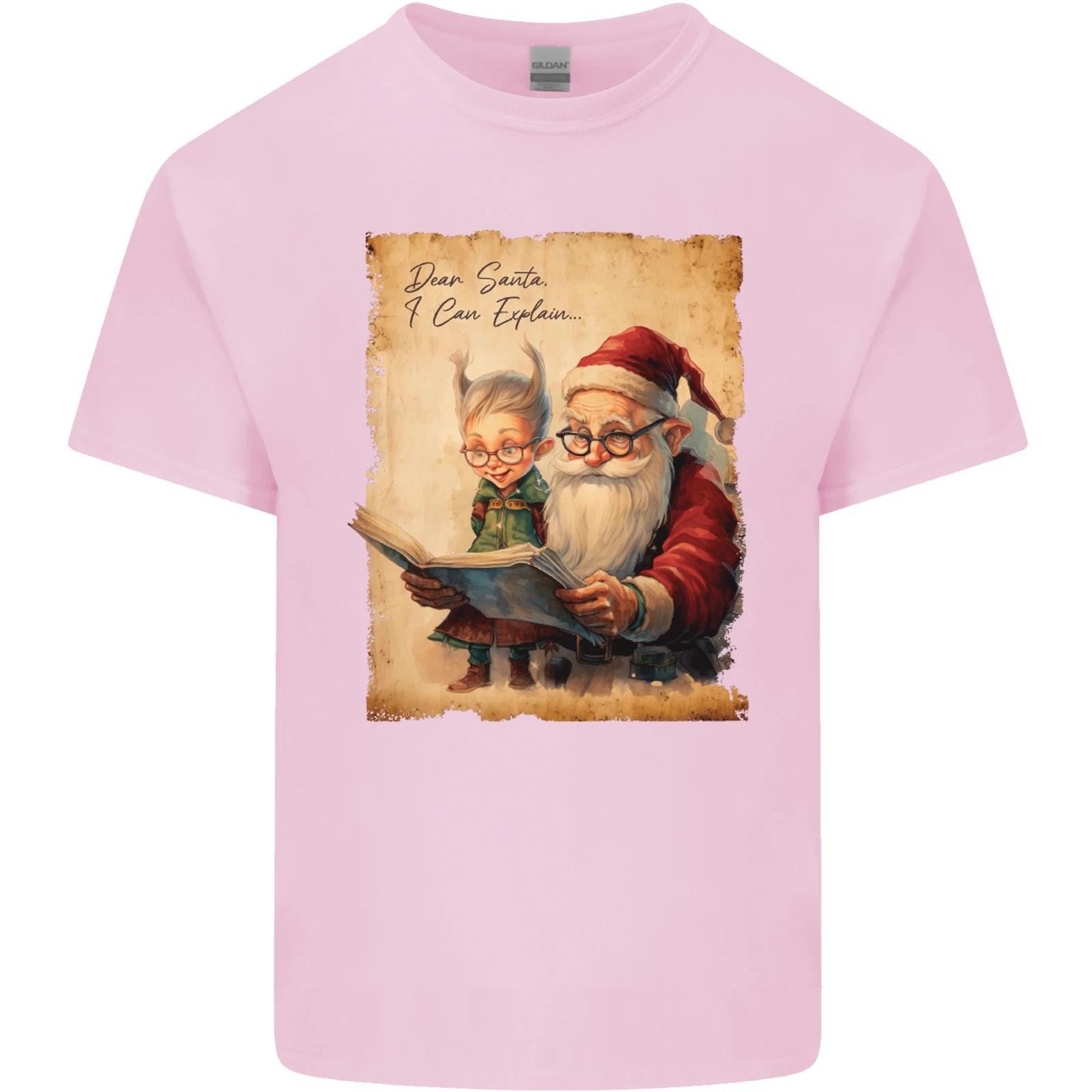 Dear Santa Claus I Can Explain Christmas Kids T-Shirt Childrens S