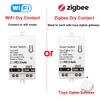 Tuya Smart Dry Contact Zigbee WiFi Switch Module Smart Home DIY Breaker Relay DC 8-40V AC 85-265V Works with Alexa Google Home