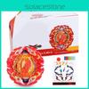 Fire Phoenix B-191-02 Metal Battle Spinning Top Toy Set With Launcher B-184 For Kids