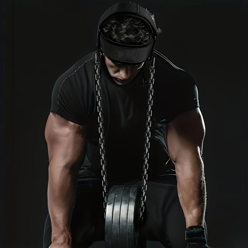 Professional Weighted Headband for Neck Training, Adjustable Head Harness with 2 Carabiners To Enhance Neck and Core Strength
