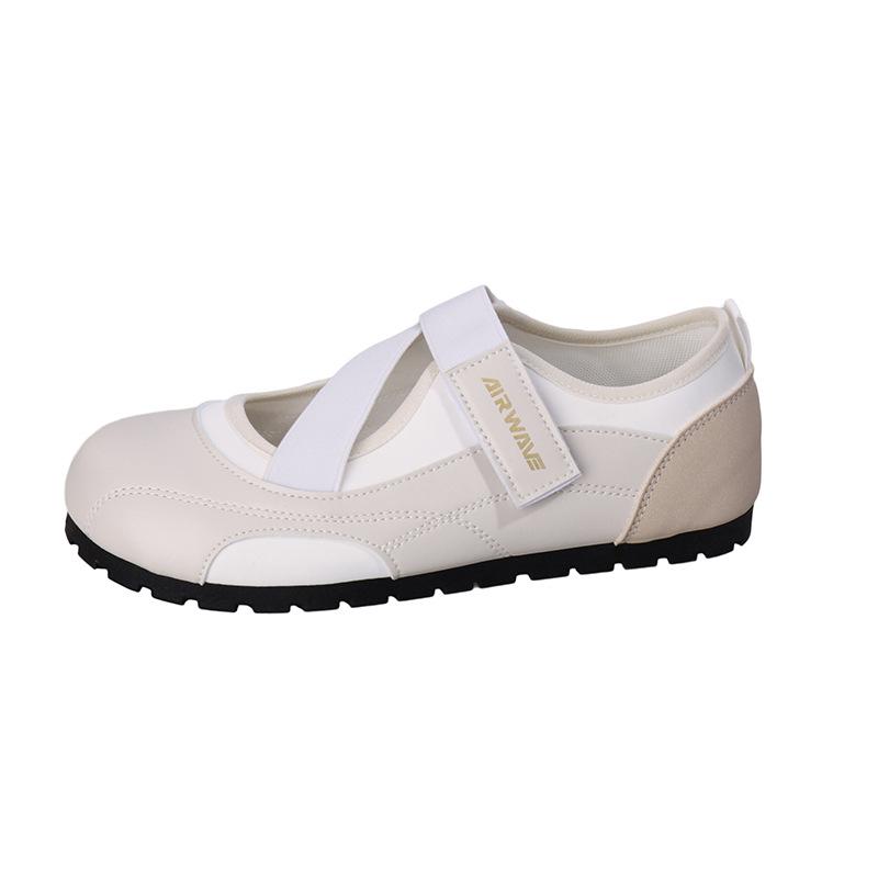 Velcro German training shoes women's 2025 summer new Korean version casual shoes hollow ballet breathable thin lightweight women's shoes