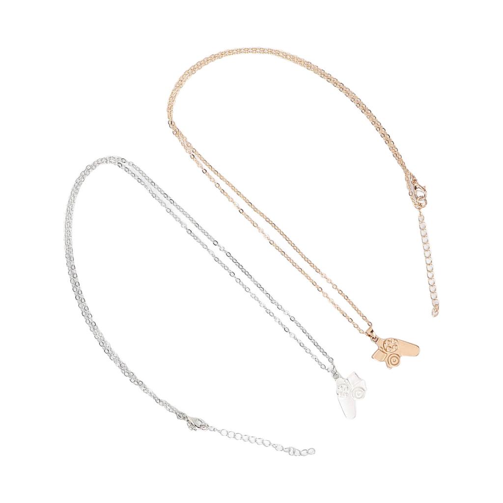 2 Stück Magnetische Partner Passende Anhänger Halskette Legierung Freundin Freund Schmuck für Paare