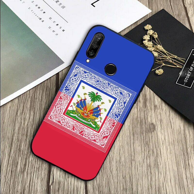 Vintage Haiti Haitian Flag For Huawei Nova 12s 12i 11i 7i 8i Y73 Y70 Y90 Y60 Y72 Y61 Y91 9 10 SE P30 Pro P40 Lite Case