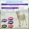 Langlebiger Verstellbarer Anti-Verlust Haustierhalsband Schnellverschluss mit Glocke Ziegenhalsband Atmungsaktives Pferdehalsband Bauernhof Stall