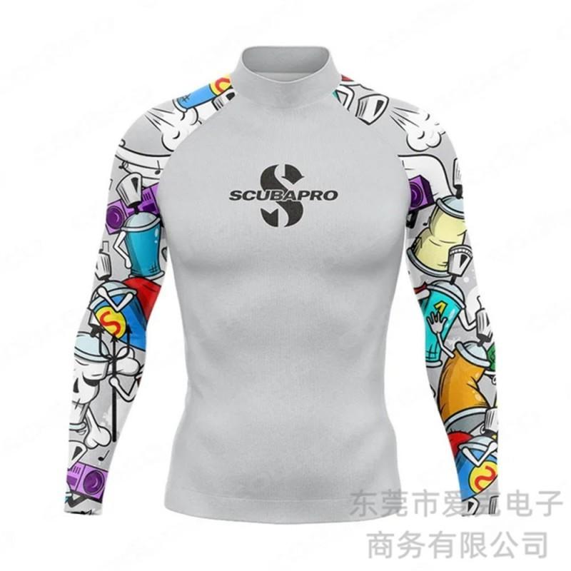 SCUBA Diving Suit Men's Surfing Snorkeling Long-sleeved Sunblock Jellyfish Sports Swimming