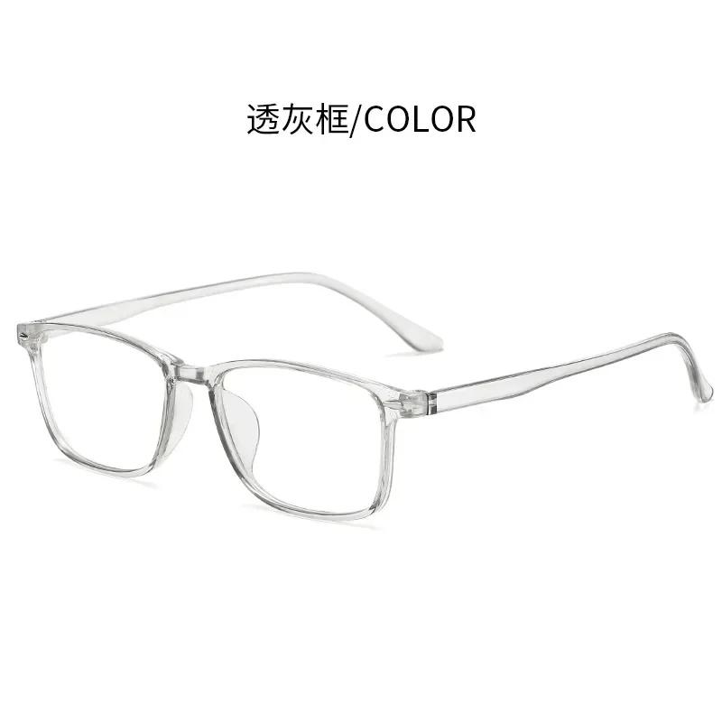 Unisex Design Myopia Prescription Lenses Eyeglasses TR90 Material Anti Blue Light Rectangle Eyewear for Computer Reading Presbyopia Eye Protection