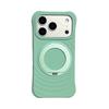Bo Yang Liquid Silicone Magnetic Rotating Bracket Case for iPhone 17 Pro Max