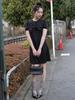 Laengaenlu Roselle Twist Mini Dress(Roselle)_Black