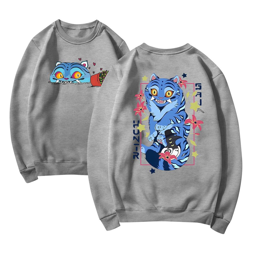 Women's Fashion Casual Long Sleeve Printed Round Neck Sweatshirt Top