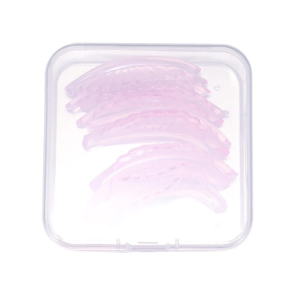 5Pairs Eyelash Extension Silicone Eyelash Perm Pads Reusable Sticky Lashes Rods  Women