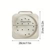 Portable Gas Cylinder Storage Cart Durable Plastic Base with Wheels & Handle Universal Moving Tray for Kitchen Outdoor Cooking