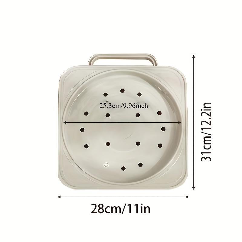 Portable Gas Cylinder Storage Cart Durable Plastic Base with Wheels & Handle Universal Moving Tray for Kitchen Outdoor Cooking