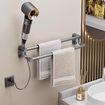 Suction Cup Style Towel Rack Single Pole Bathroom Towel Rack No Punching Required Kitchen Bathroom Towel Hanging Pole Toilet Hanging Rack