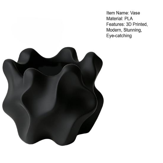 Bohemian Stil 3D Gedruckte Vase Minimalistische Geometrische Dekorationsvase Moderne Bauernhaus Blumenvase für Couchtisch Regal Büro Dekoration