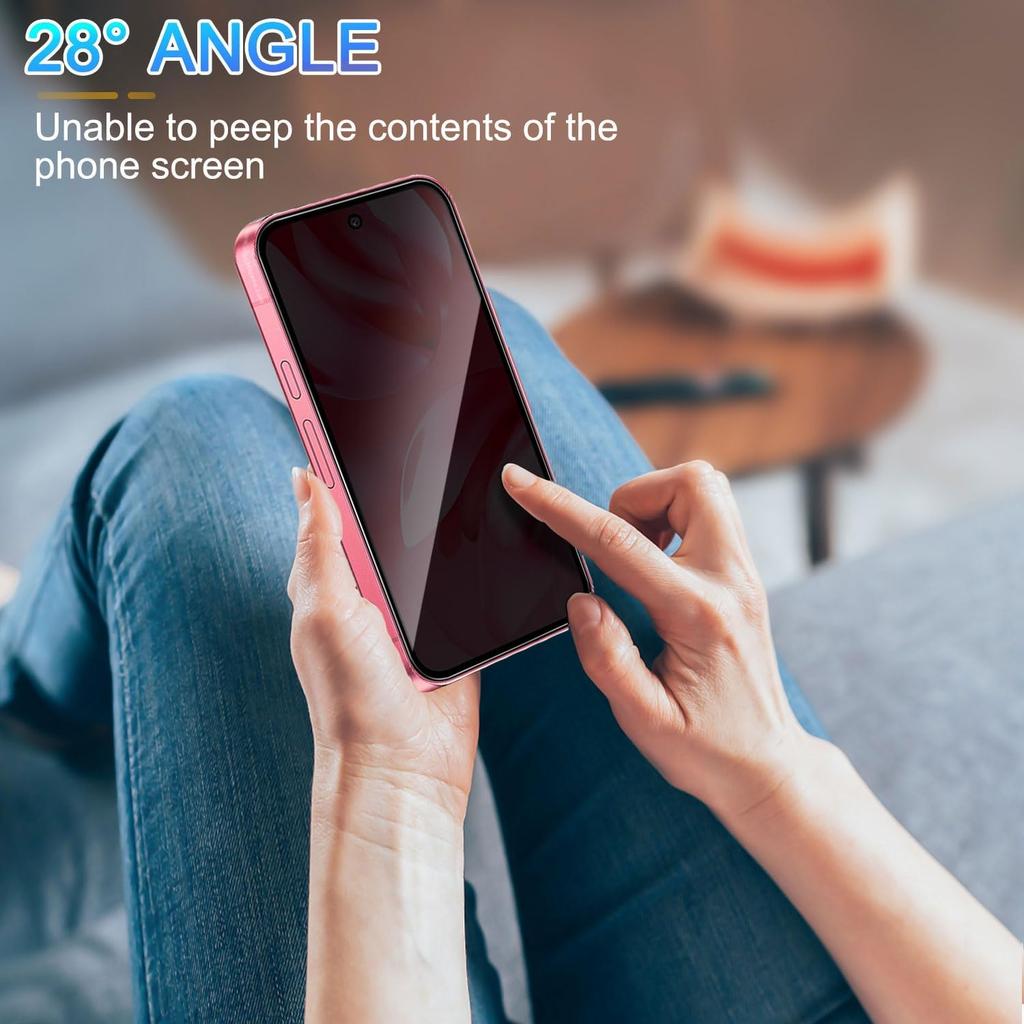 3pcs Fingerprint Unlock Privacy Tempered Glass For Samsung Galaxy S26 S25 S24 Ultra S23 S22 S21 Plus Note 20 Screen Protector Full Coverage Anti-Spy