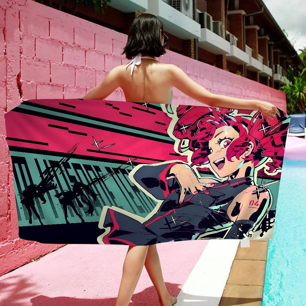 Singer Kasane Teto Microfiber Blanket Quick Drying Beach Towels Oversized Printing Super Absorbent Pool Towel Blanket