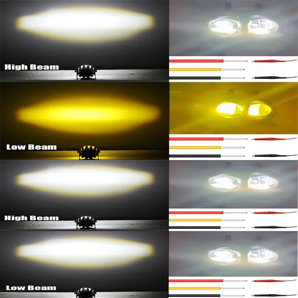 1pc Owl LED Pod Work Light 24V 12V Led Light For Car Accessories Yellow Spotlights Motorcycle Truck Offroad Driving Boat