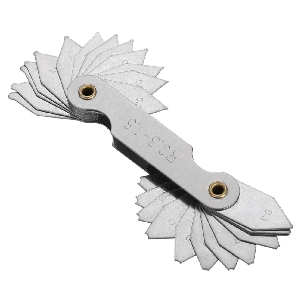 Stainless Steel Radius Fillet Gauge External Internal Fillet Gauge Set Industrial Measurement